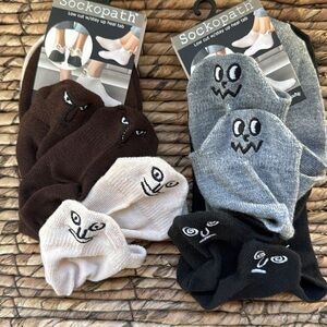 NEW 4 prs Sockopath Low Cut Facial Expression Sock